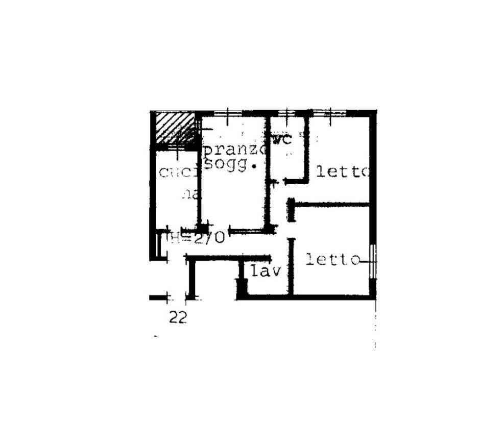 Foto 26 - Trilocale via Sacco e Vanzetti
 
2, Senago - planimetria 1