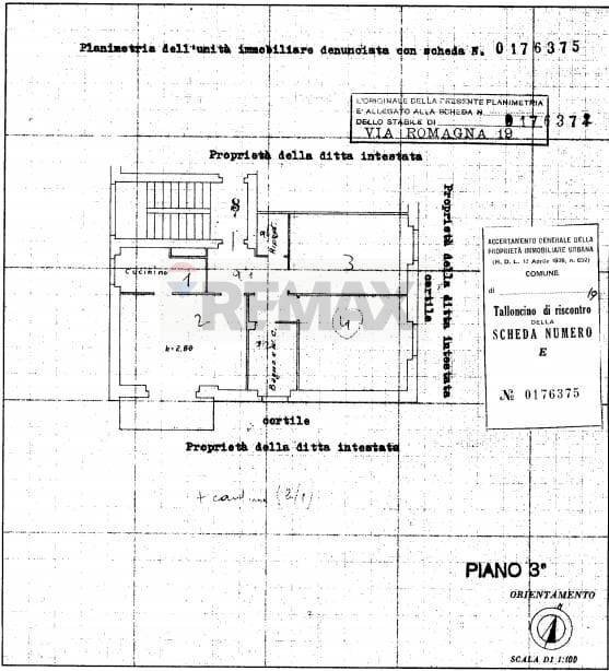 Pianta 2D - Trilocale Via Romagna
 
19, Monza - planimetria 1