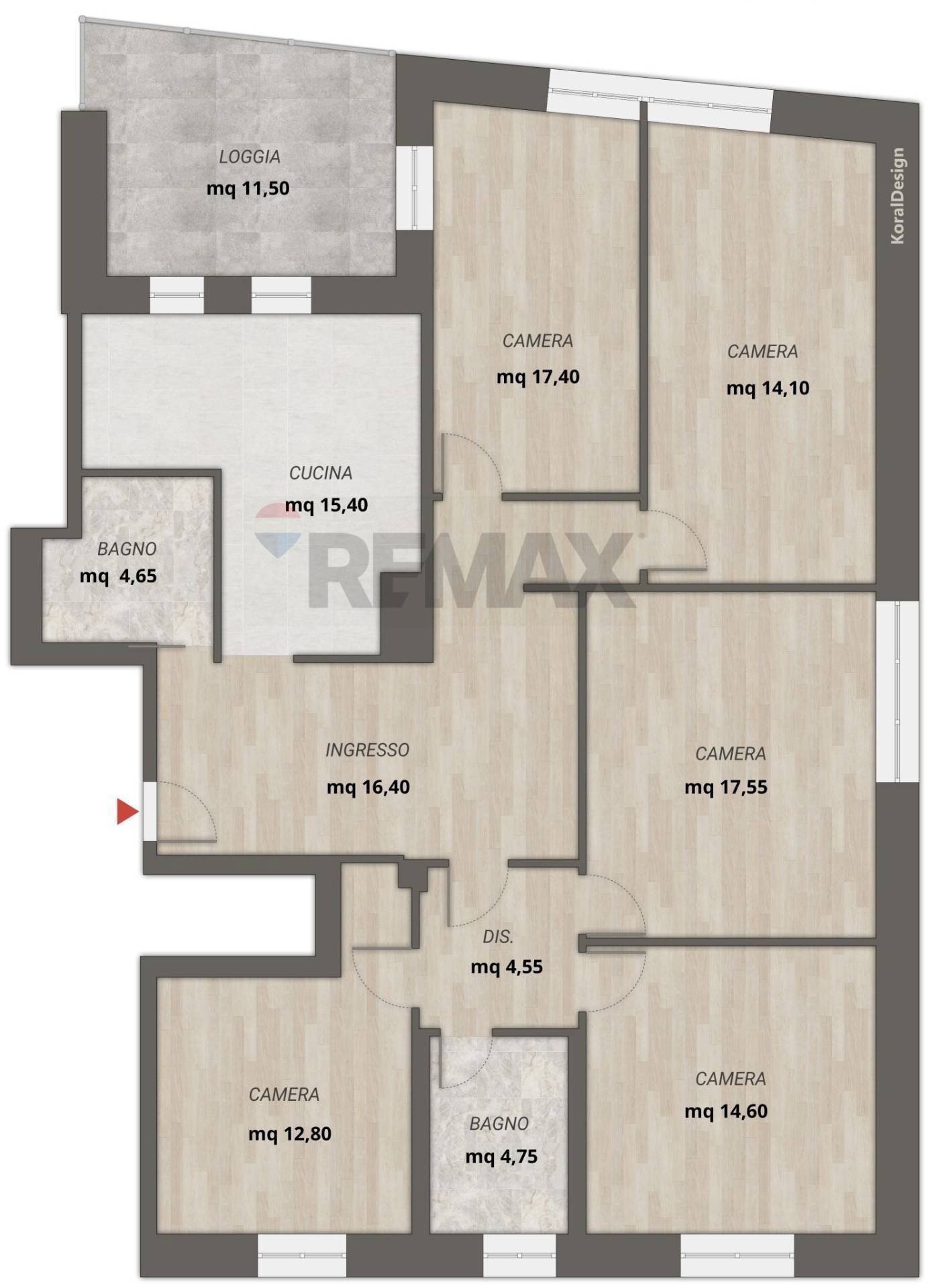 Pianta 2D - Appartamento Padova - foto 2