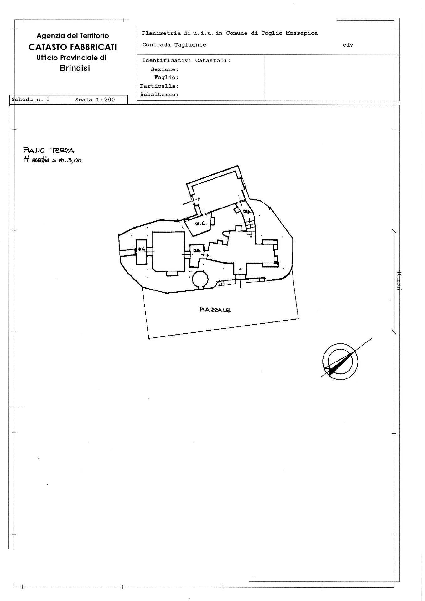 Foto 40 - Casa indipendente Contrada Tagliente, Ceglie Messapica - planimetria 1