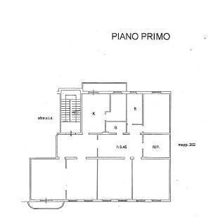 Foto 37 - Appartamento Via Palestro, Ferrara - planimetria 1