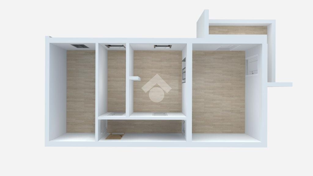 Three-room apartment Via Dino Compagni, Milano (neighborhood Città Studi) - floor plans 1