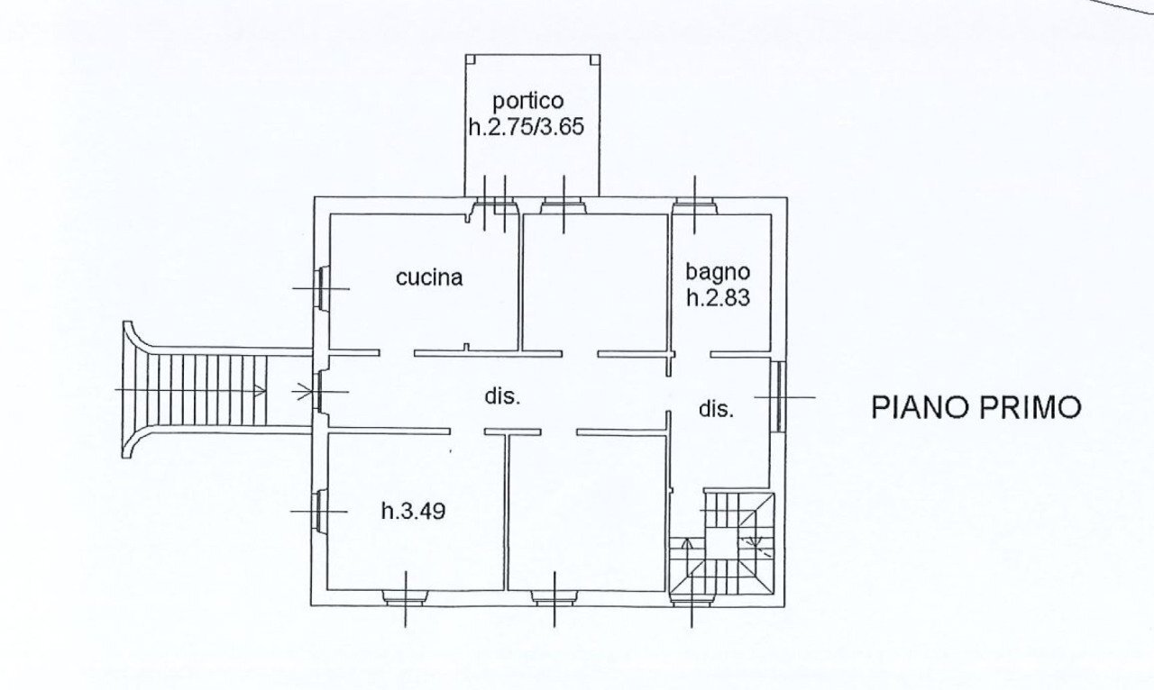 planimetria piano primo.jpg - Villa Via Solferino 5, Gemonio - floor plans 1