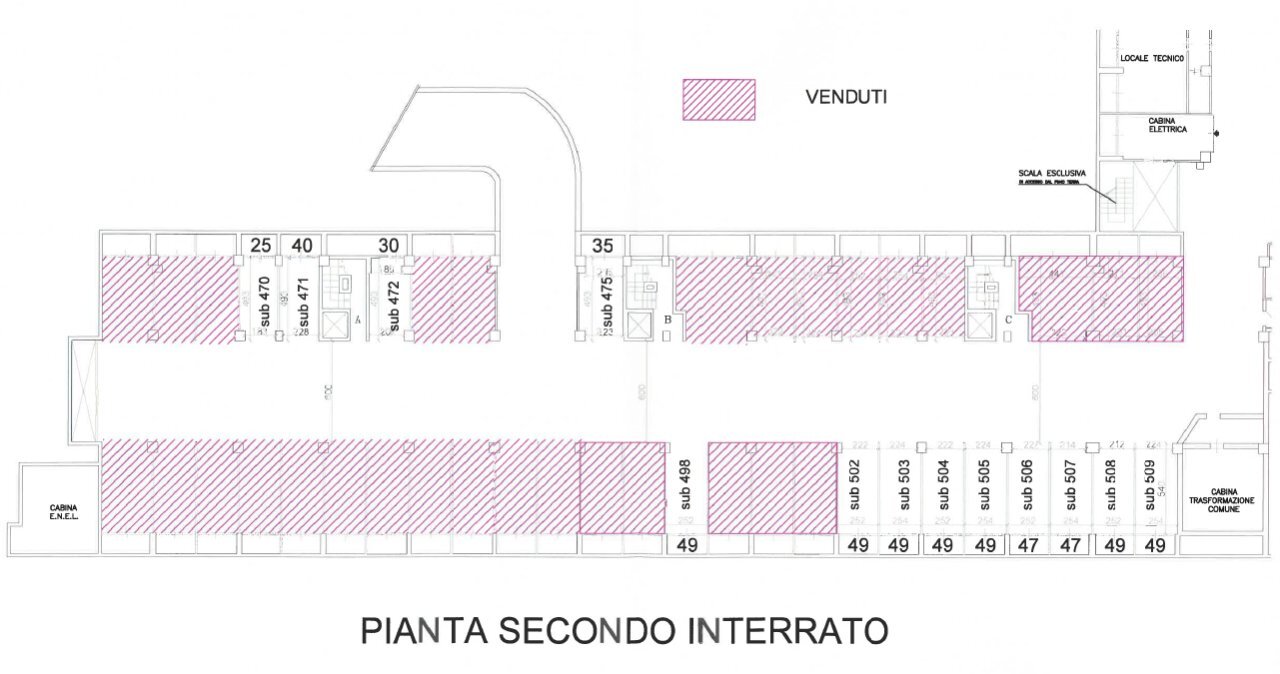 planimetria - Box Viale Antonio Silvani  6, Bologna - floor plans 1