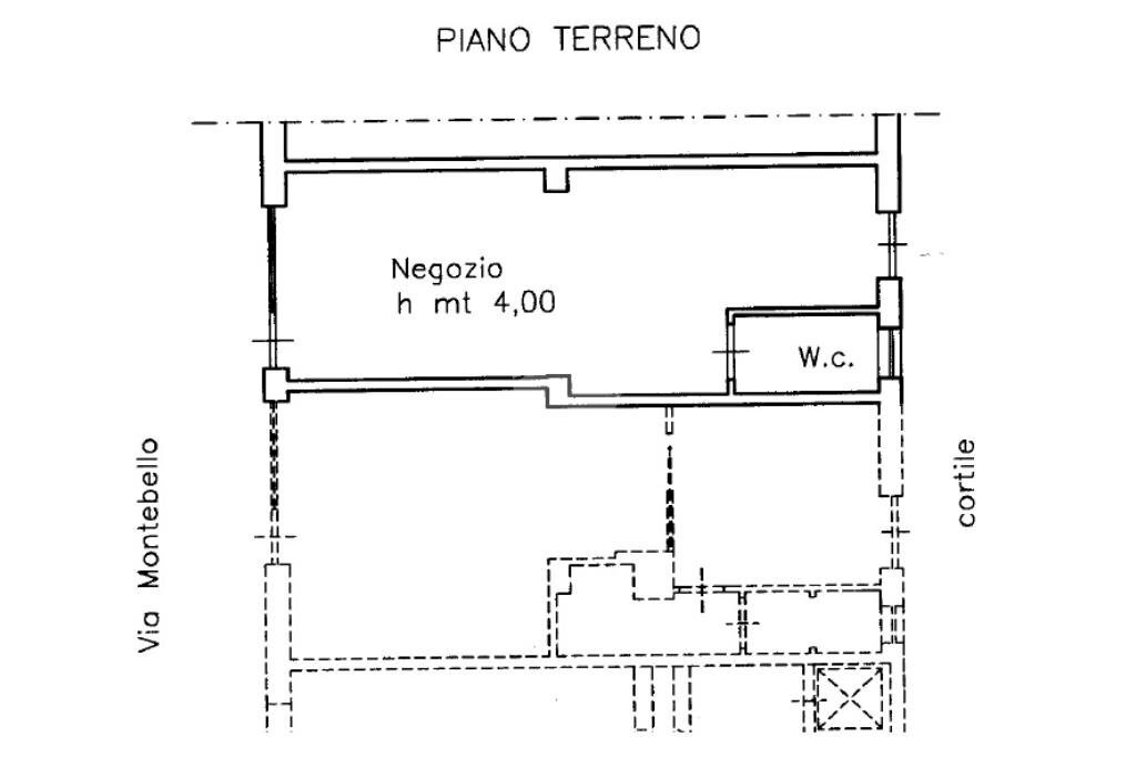 Shop Via Montebello, Pinerolo - floor plans 1