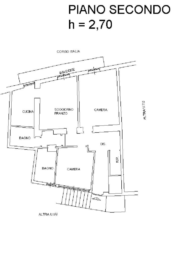Quadrilocale Via Silvano Acerbo, Noli - planimetria 1