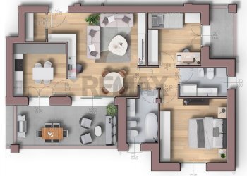 Pianta 3D - Appartamento via Santa Maria
 
152, Parabiago - foto 3