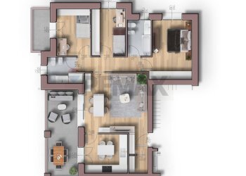 Pianta 3D - Appartamento via Santa Maria
 
152, Parabiago - foto 2