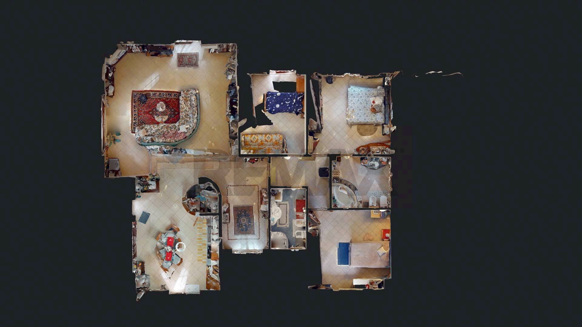 Pianta 3D - Villa Via Privata Sant'Elia, Melzo - planimetria 1