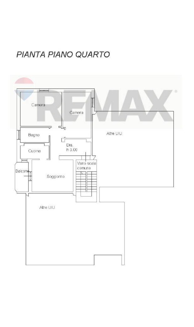 Pianta 2D - Three-room apartment VIA NEVERS
 
2, Mantova - floor plans 1