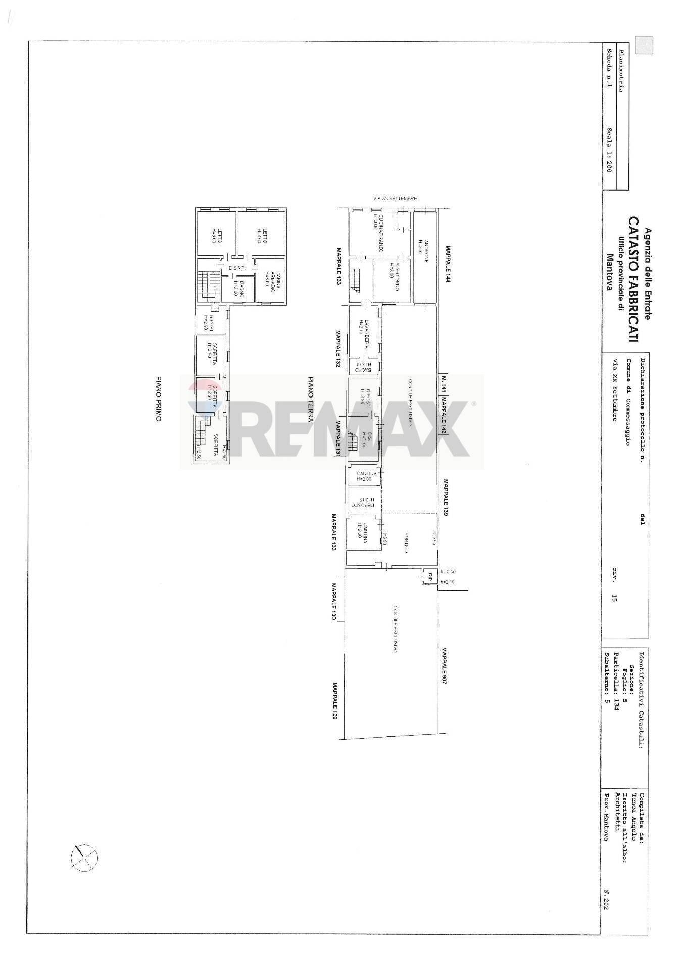 Pianta 2D - Semi-detached house VIA XXIV APRILE
 
6, Commessaggio - floor plans 1