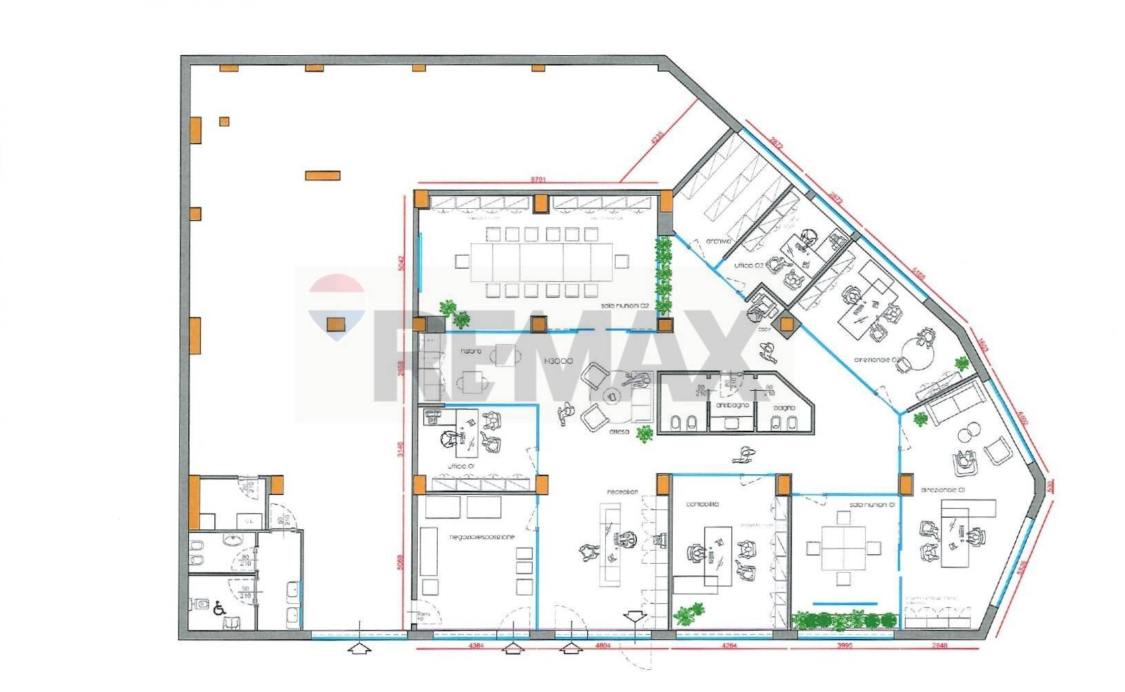 Pianta 2D - Commercial Premises via Velino
 
1, Ancona - floor plans 1