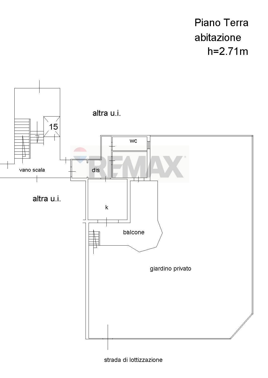 Pianta 2D - Trilocale Viale Italia, Vieste - planimetria 1
