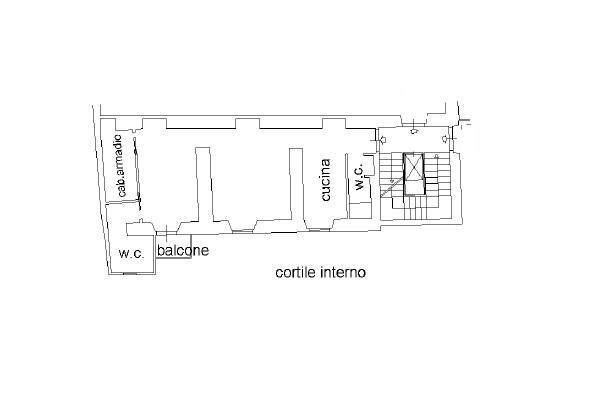 Foto 16 - Bilocale Via Panisperna, Roma - planimetria 1