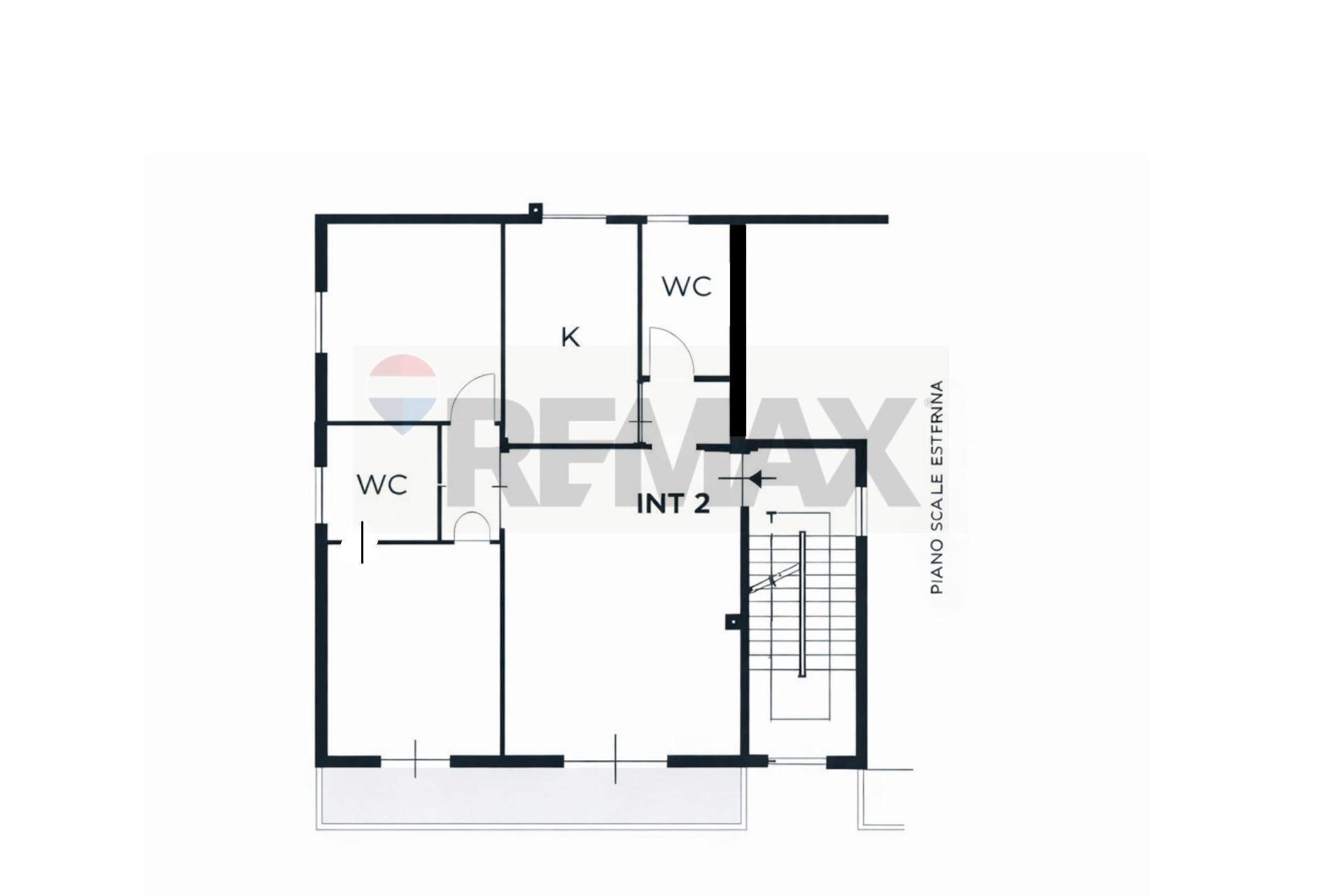 Pianta 2D - Three-room apartment Via dei Nocchieri, Fiumicino - floor plans 1