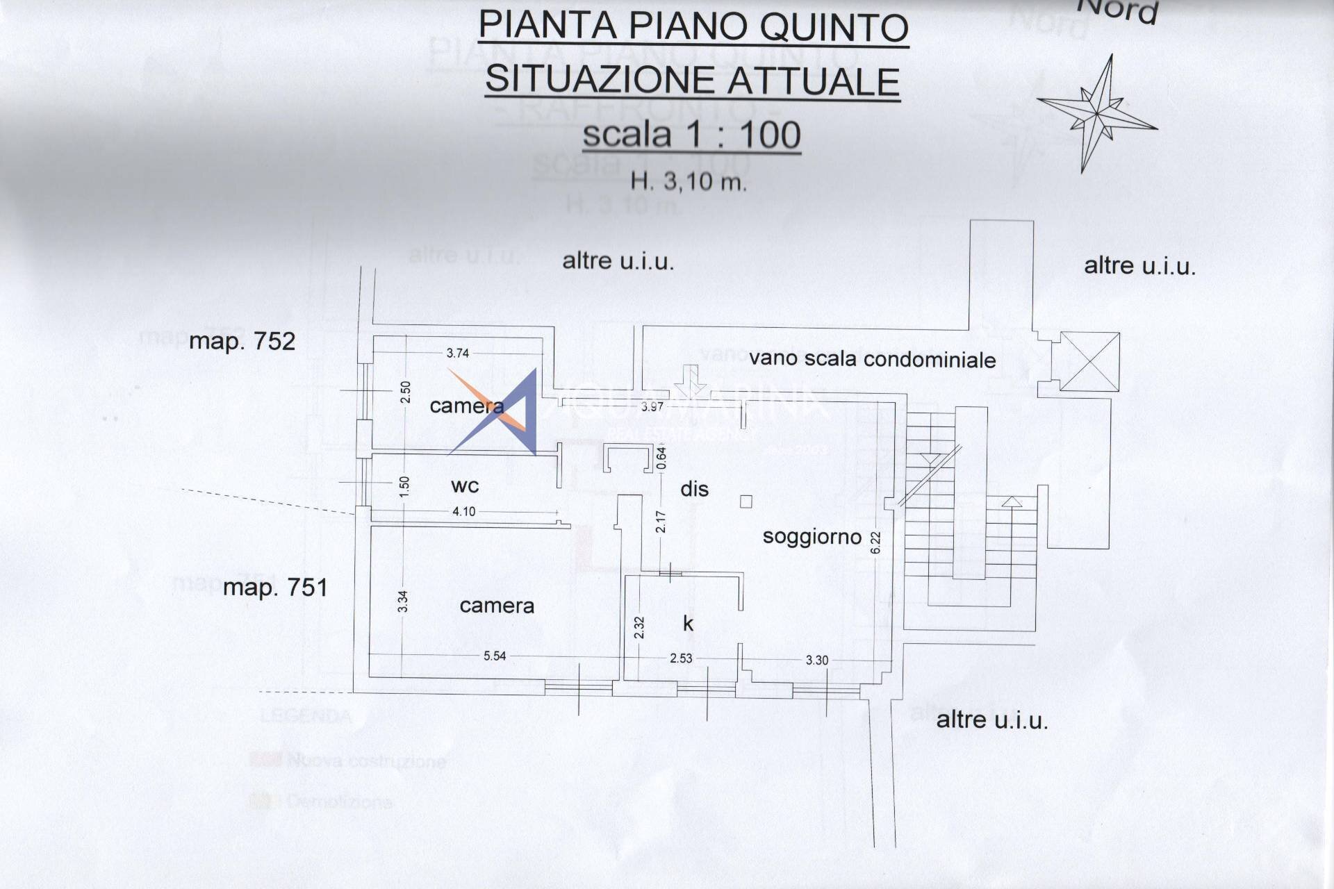 Foto 21 - Four-room apartment Taggia - floor plans 1