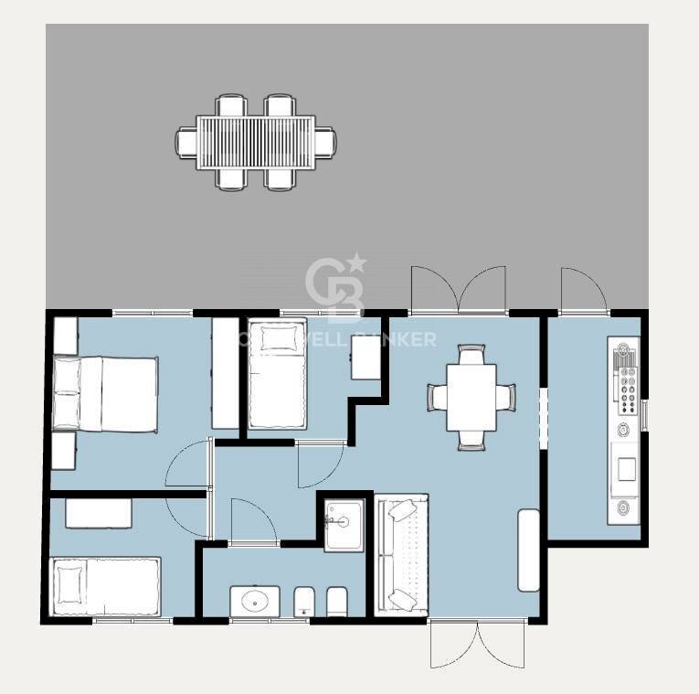 Foto 20 - Trilocale Via Giuseppe Pietri, Campo nell'Elba - planimetria 1