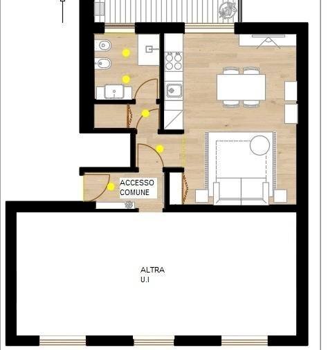 Foto 8 - One-room apartment VIA DEL LAPACANO, Bergamo - floor plans 1