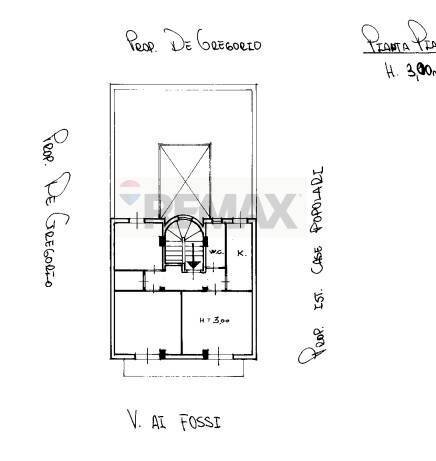Pianta 2D - Trilocale via Ai  Fossi
 
1/c, Palermo - planimetria 1