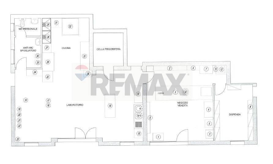 Pianta 2D - Locale Commerciale via cornazzano
 
14/15, Sissa Trecasali - planimetria 1