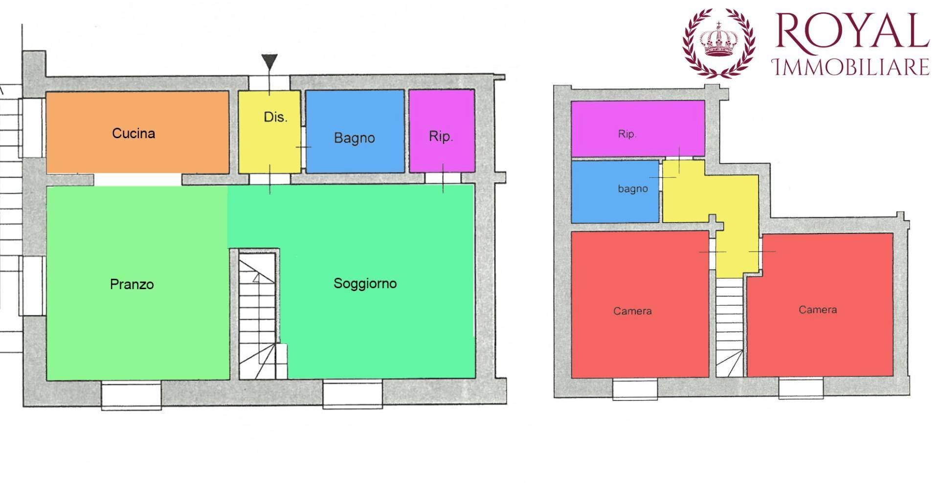 Foto 24 - Trilocale Via Fonte Della Puzzolente, Livorno - planimetria 1