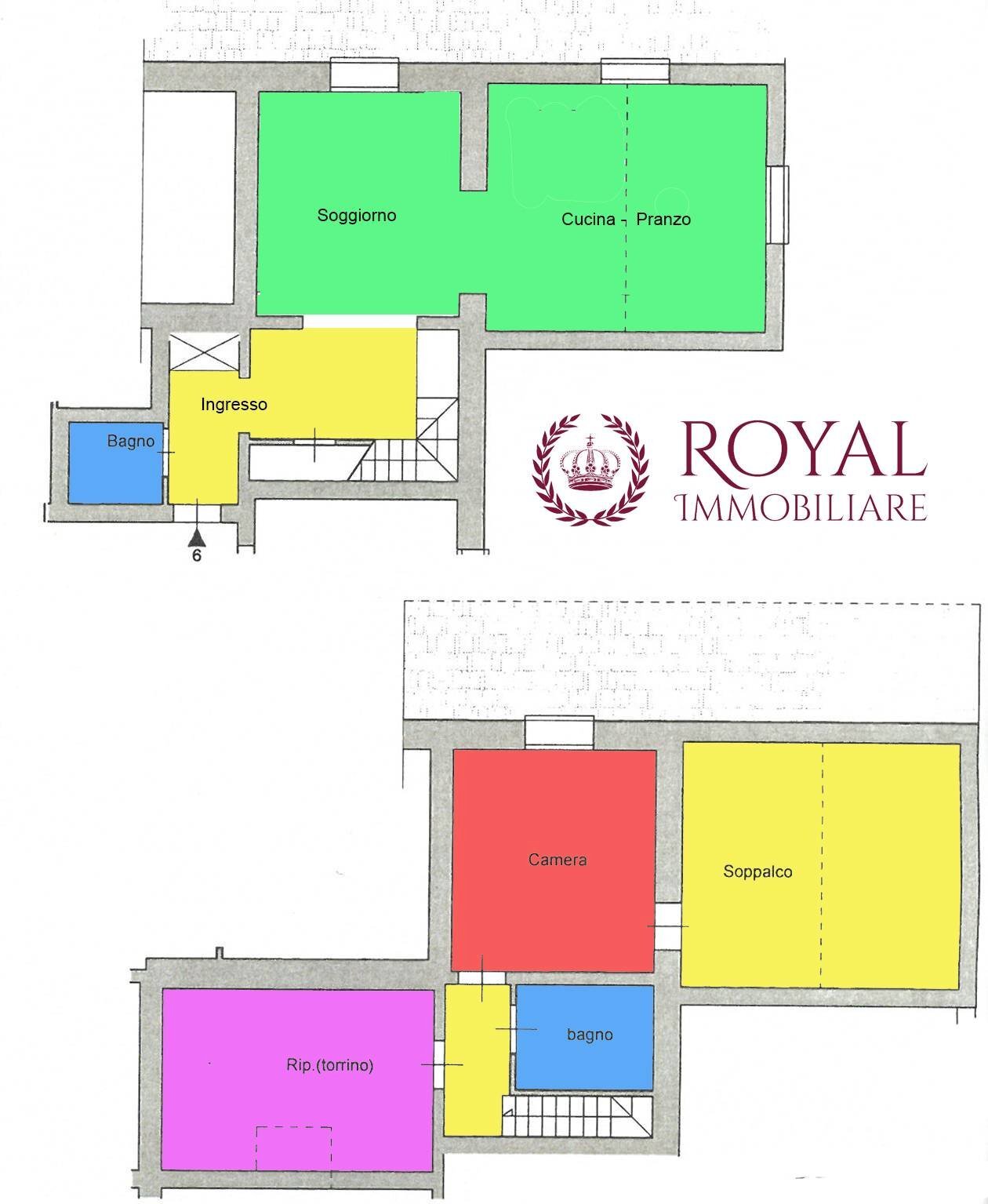 Foto 41 - Trilocale Via Fonte Della Puzzolente, Livorno - planimetria 1