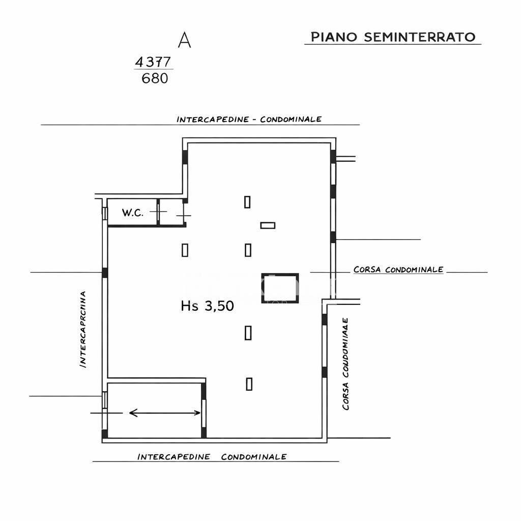 Foto 4 - Magazzino Via Fanti D'italia, Catania - planimetria 1