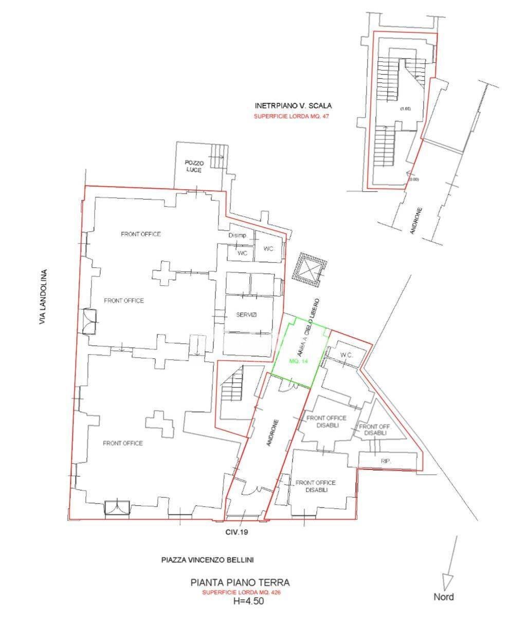Foto 37 - Stabile - Palazzo Piazza Vincenzo Bellini, Catania - planimetria 1