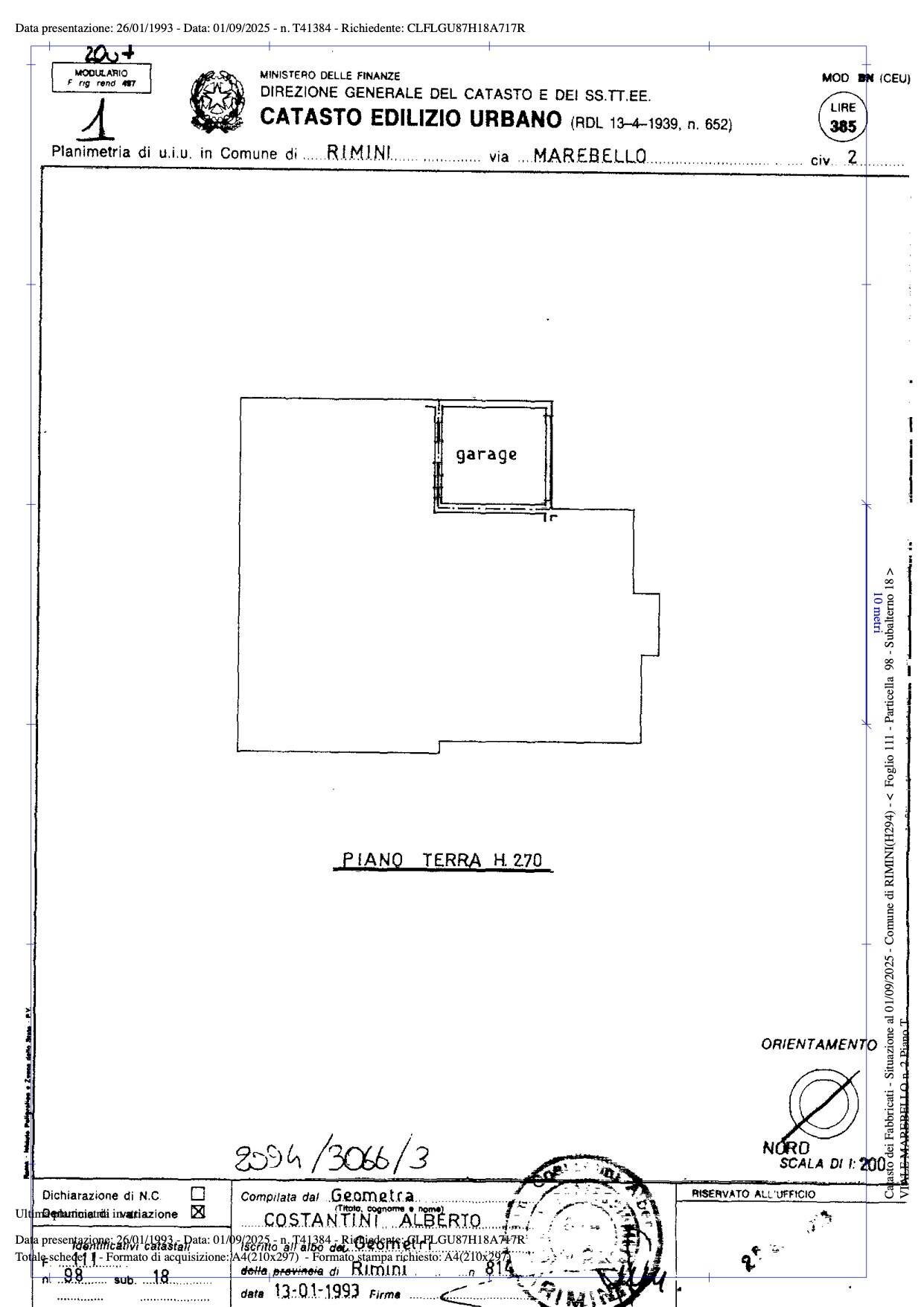 Foto 42 - Casa indipendente Viale Marebello
 
2, Rimini - planimetria 1