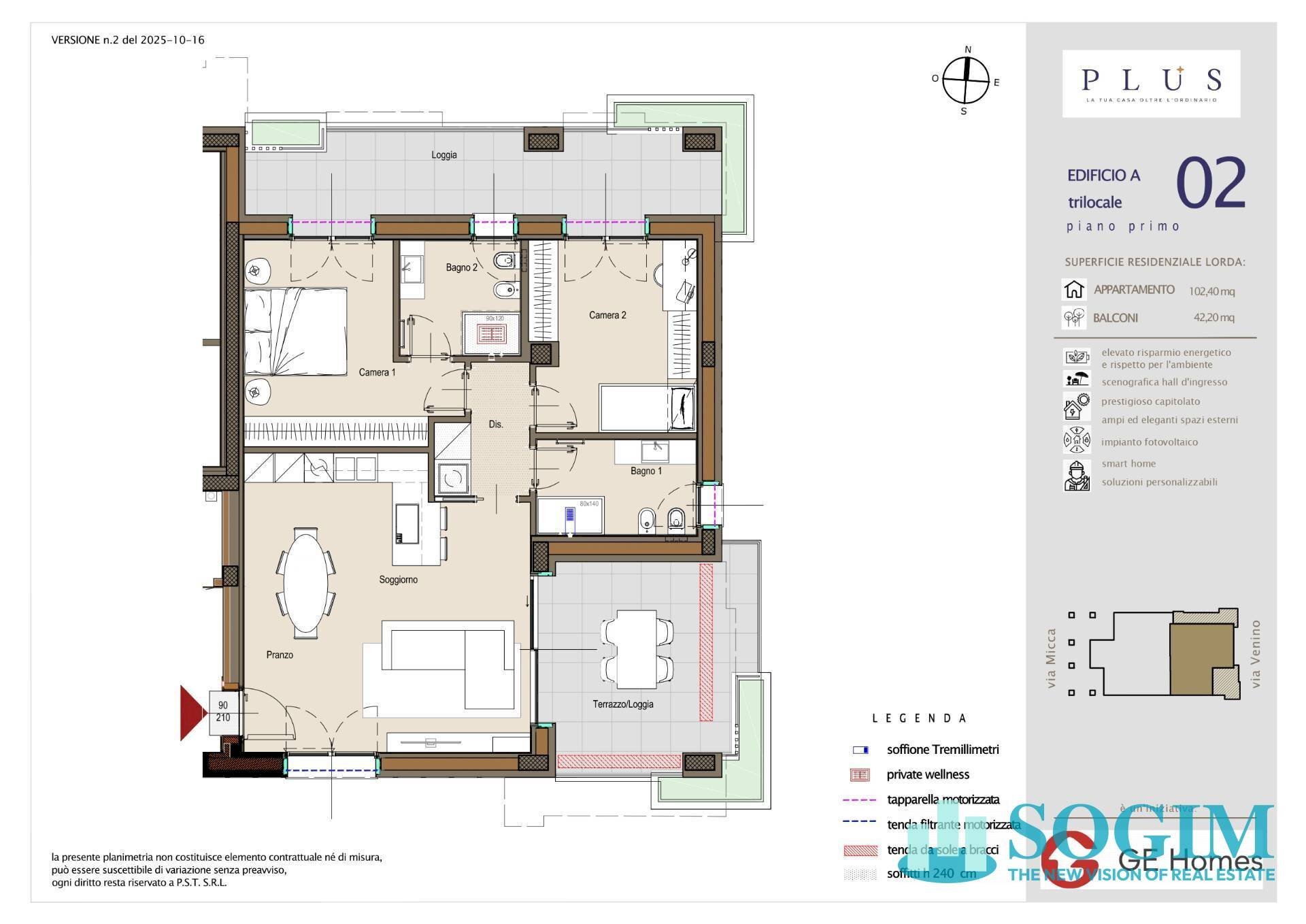 Foto 13 - Three-room apartment via micca
 
snc, Cologno Monzese - floor plans 1