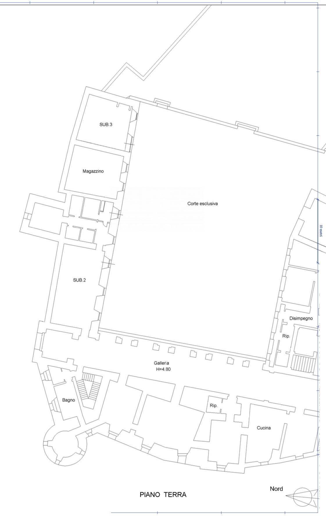 Foto 35 - Castello Via al Castello, Acquapendente - planimetria 1