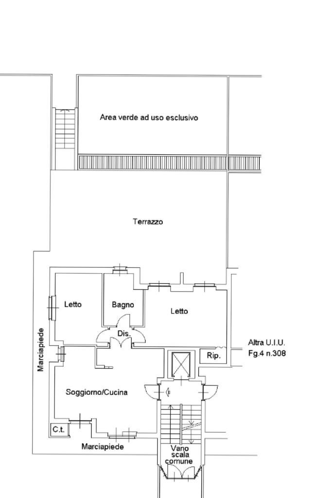 Quadrilocale Via Tibaldi, Mappano - planimetria 1