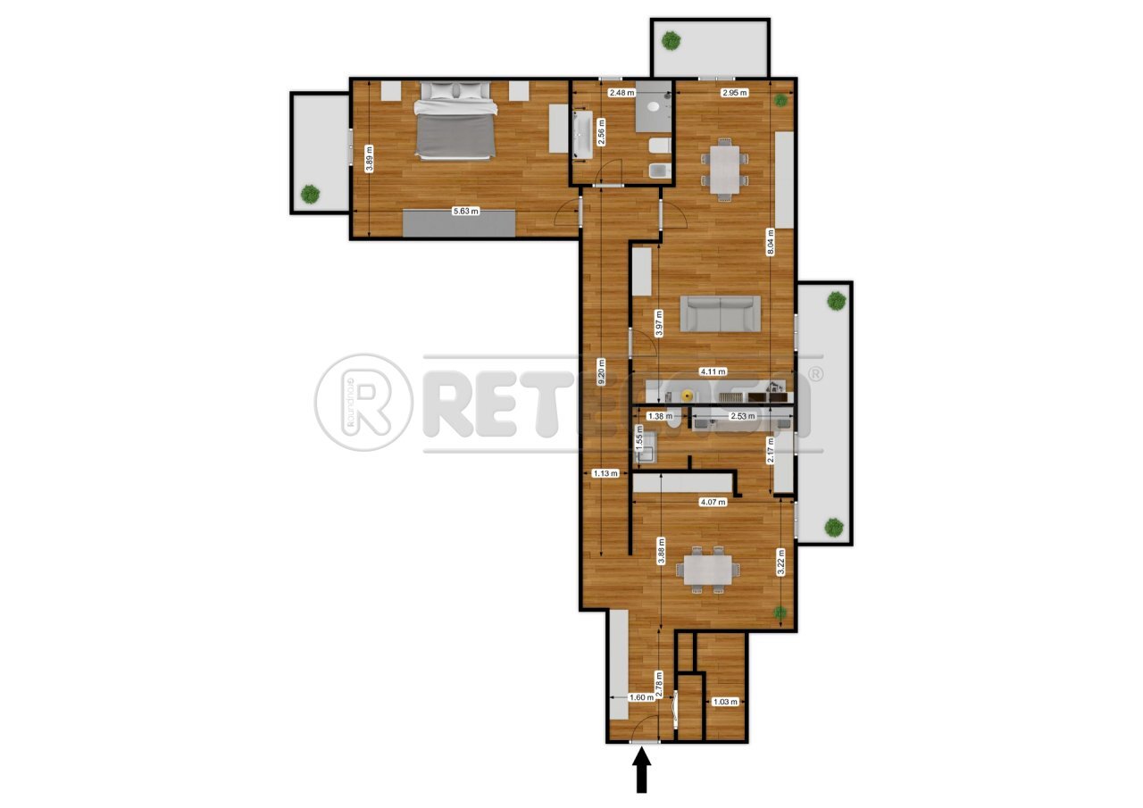 7.jpg - Trilocale Via Pasubio 24, Bisceglie - planimetria 1