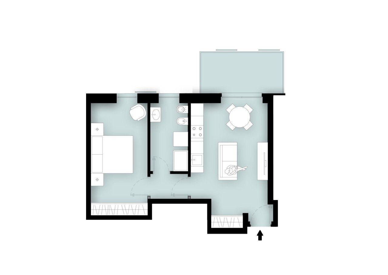 Piantina - Appartamento Via Claudio Baglietto 19, Varazze - planimetria 1