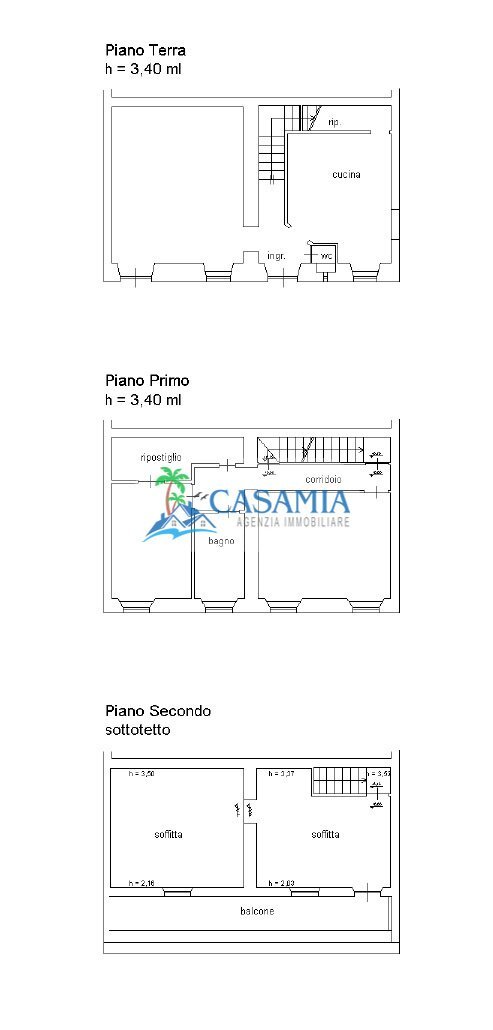 Casa Indipendente centro San Benedetto Del Tronto - Terratetto - Terracielo San Benedetto del Tronto - planimetria 1