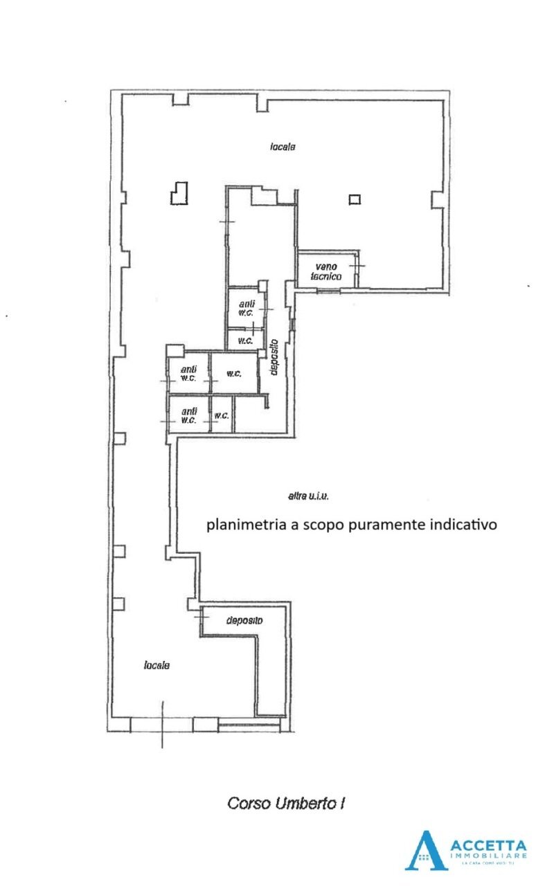 planimetria - Commercial Premises Corso Umberto I 79, Taranto - floor plans 1