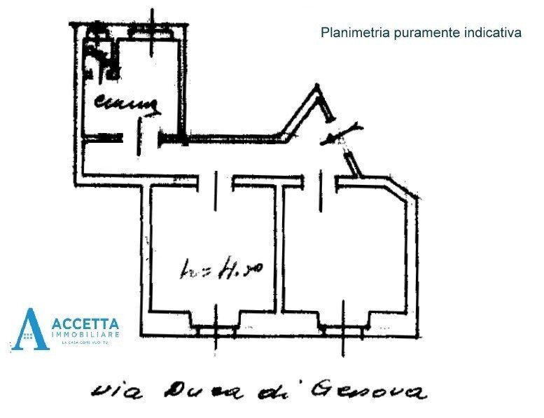 planimetria - Appartamento Via Duca di Genova 63, Taranto - planimetria 1