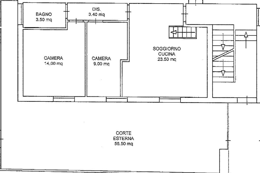 Trilocale Via Daniele Felici, Santarcangelo di Romagna - planimetria 1