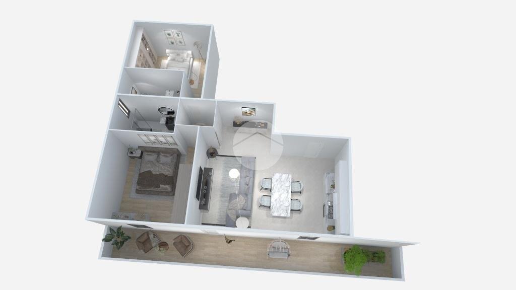 Trilocale Via Daniele Felici, Santarcangelo di Romagna - planimetria 1