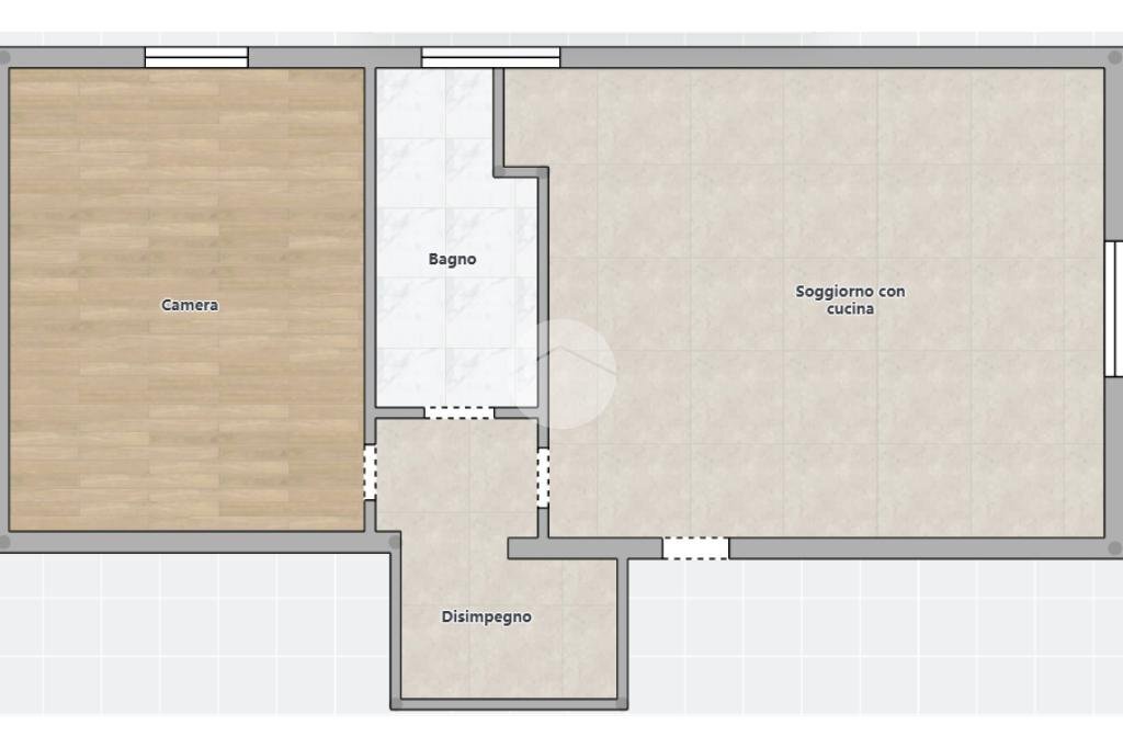 Bilocale Via Daniele Felici, Santarcangelo di Romagna - planimetria 1