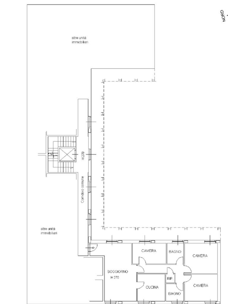 Quadrilocale Str. Pedemontana est, Langhirano - planimetria 1
