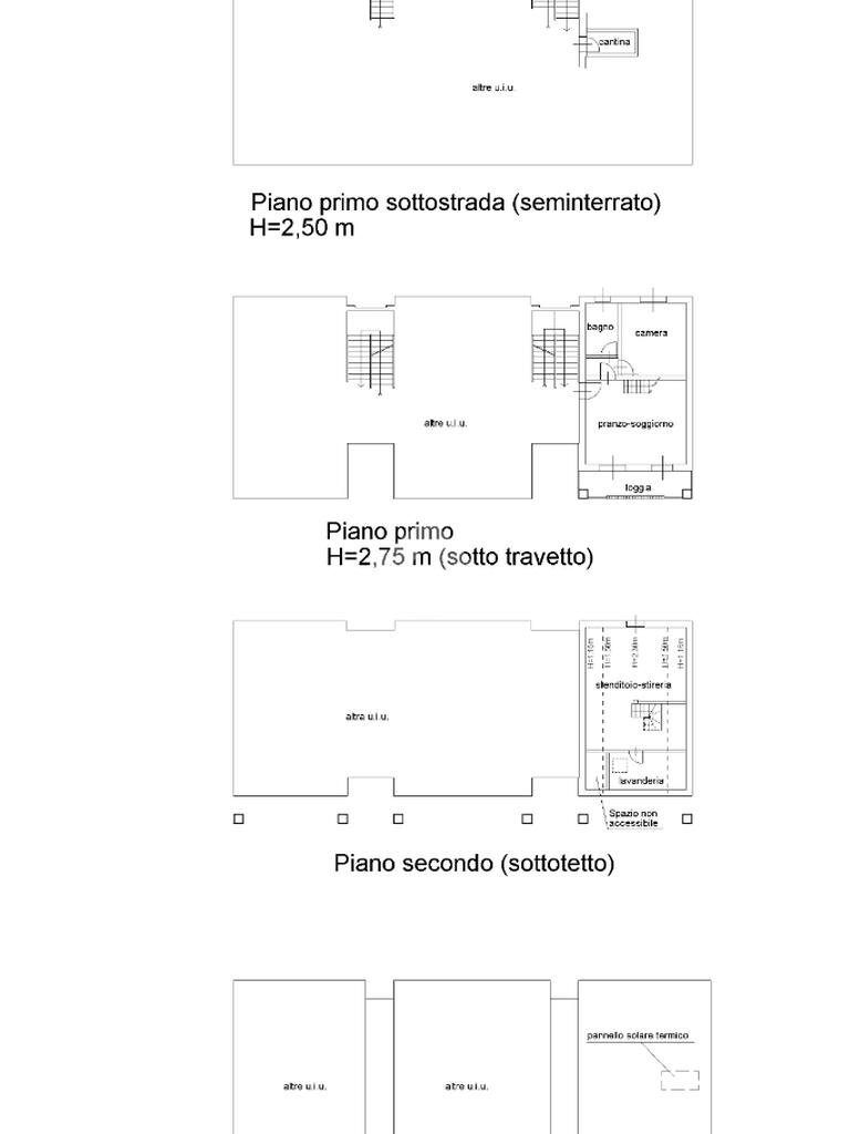 Three-room apartment Via zaccagnini, Langhirano - floor plans 1