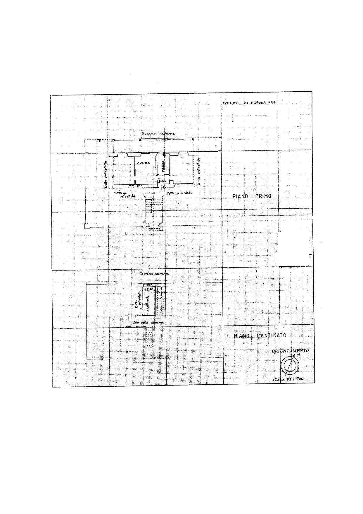 Trilocale via Trento, 4, Perosa Argentina - planimetria 1