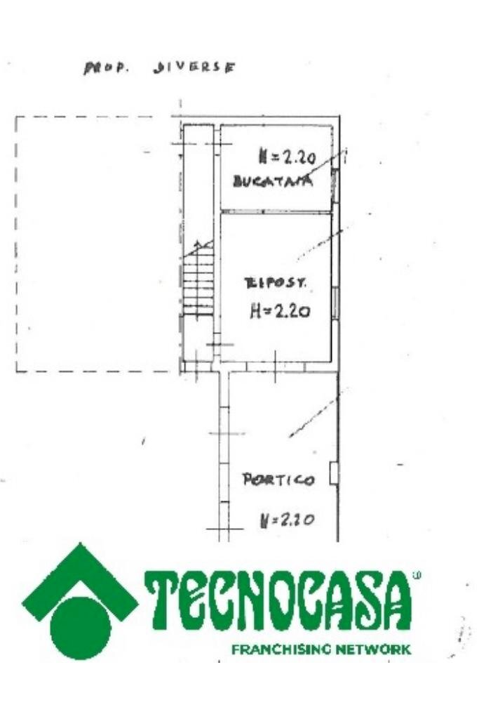 Two-room apartment Viale I. Ricci, Copparo - floor plans 1
