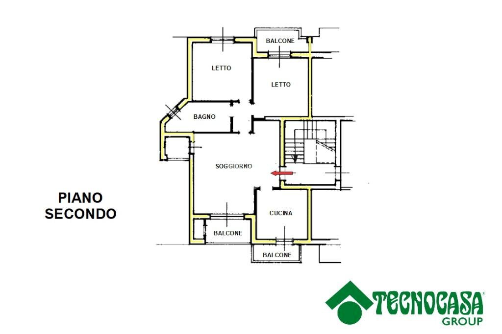 Trilocale Via Ho Chi Minh, Torrile - planimetria 1