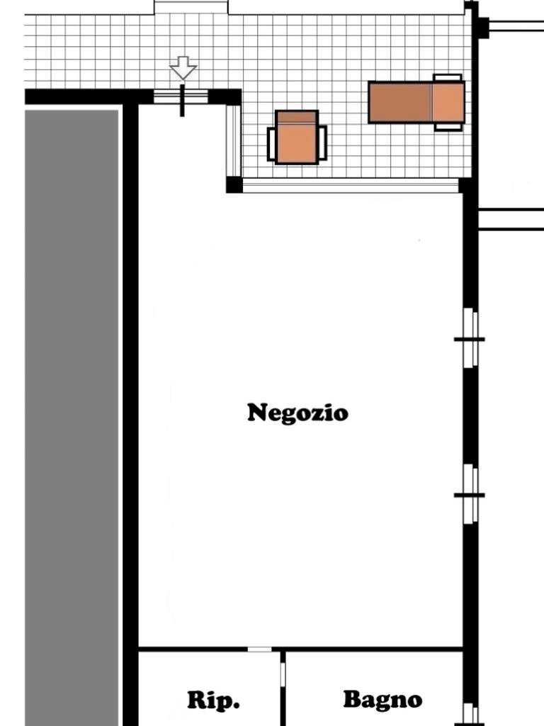 Shop via 2 giugno, Peschiera Borromeo - floor plans 1