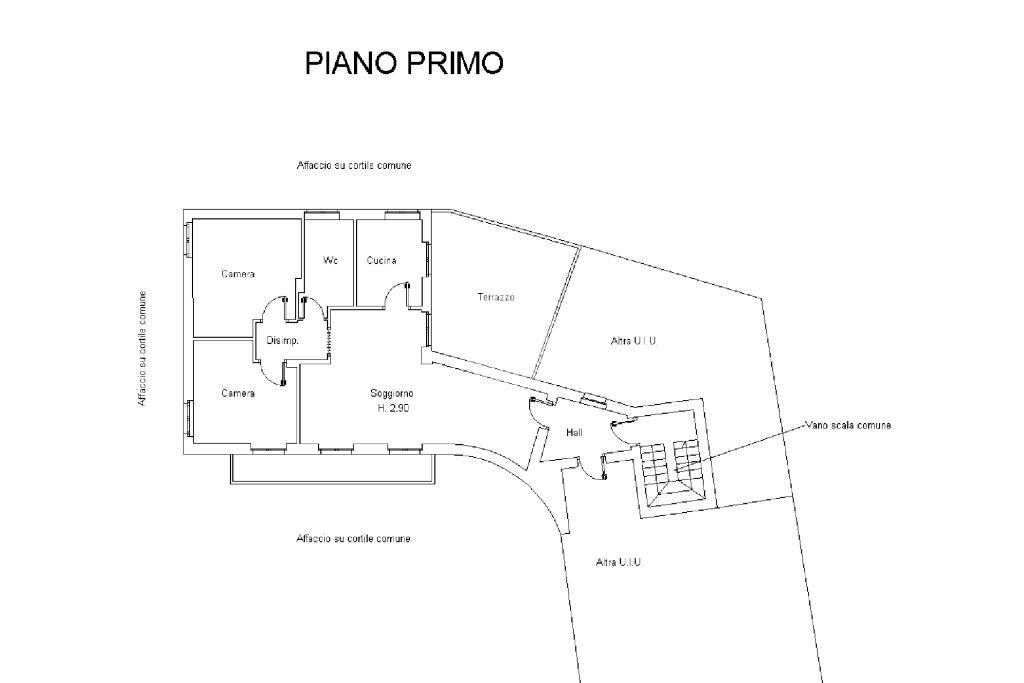 Four-room apartment Borgata Montecomposto, Rubiana - floor plans 1