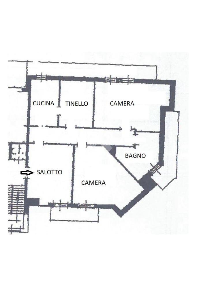 Four-room apartment Viale Europa, Castelnuovo Don Bosco - floor plans 1