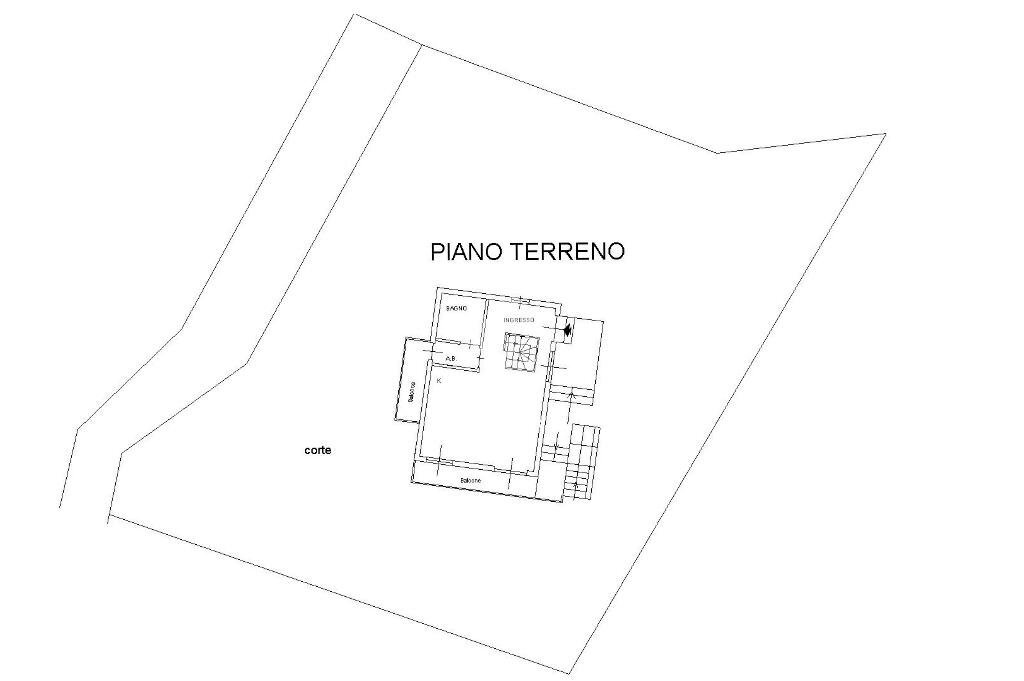 Casa indipendente Borgata Meyra Gucciardi, Frassino - planimetria 1