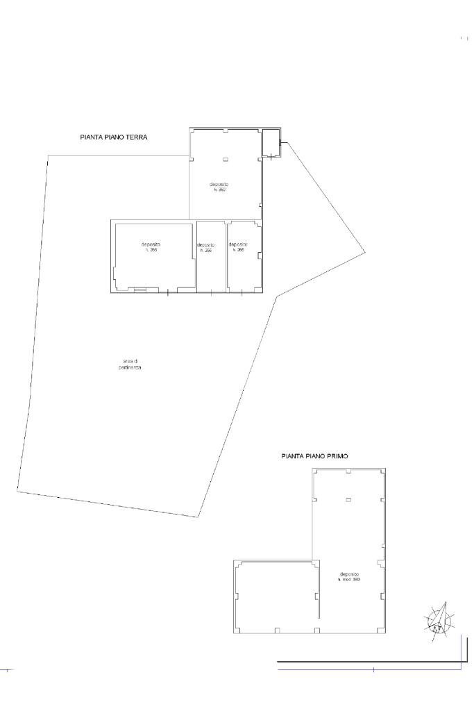Deposit Deposito Via Castellazzo, Portacomaro - floor plans 1